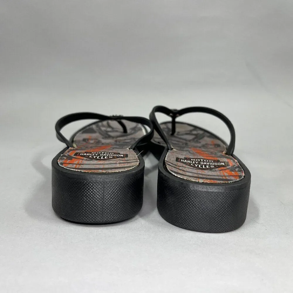 Harley Davidson Women's Size 9 Thong Flip Flop Sandals_6